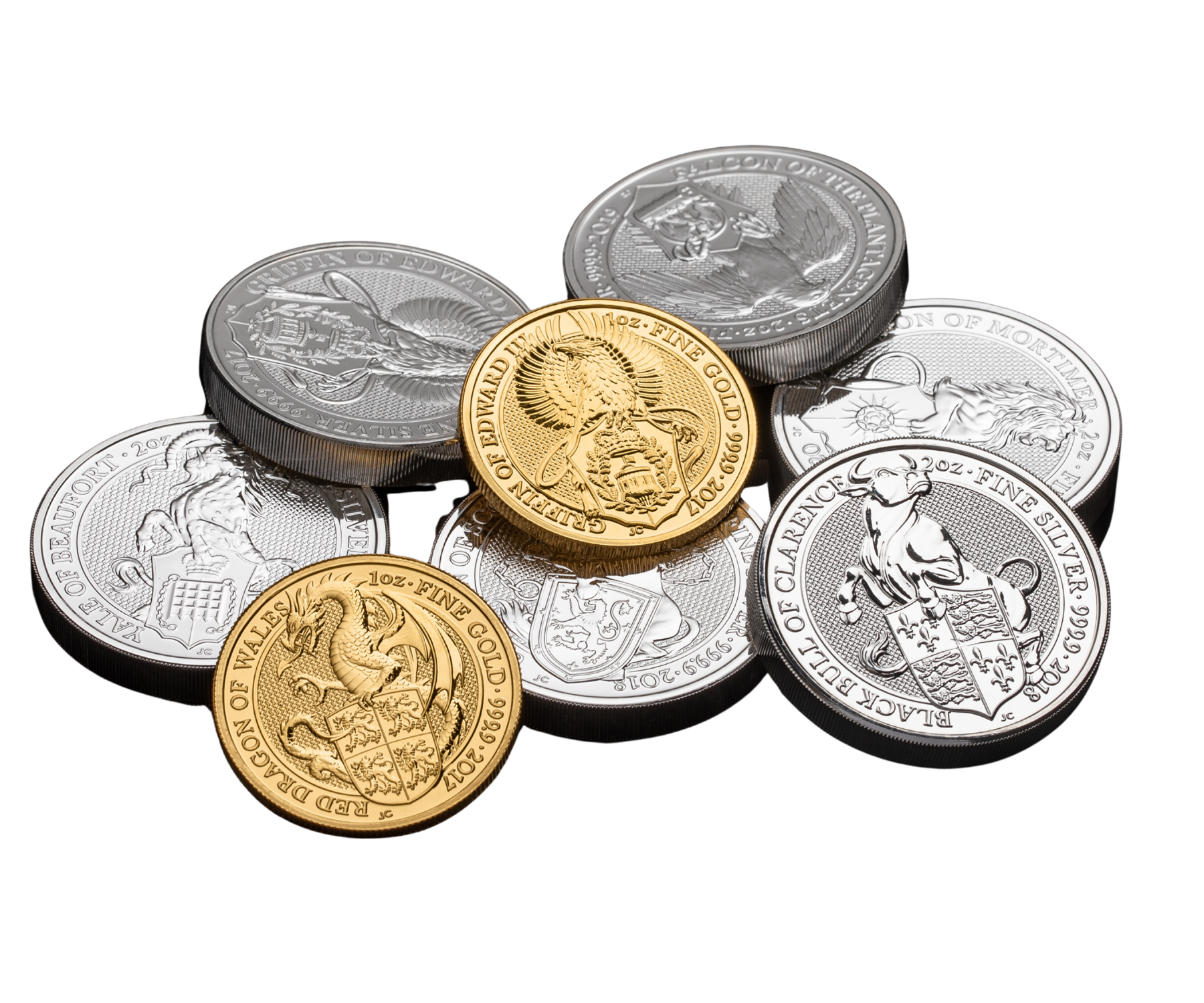 Gold and silver bullion coins