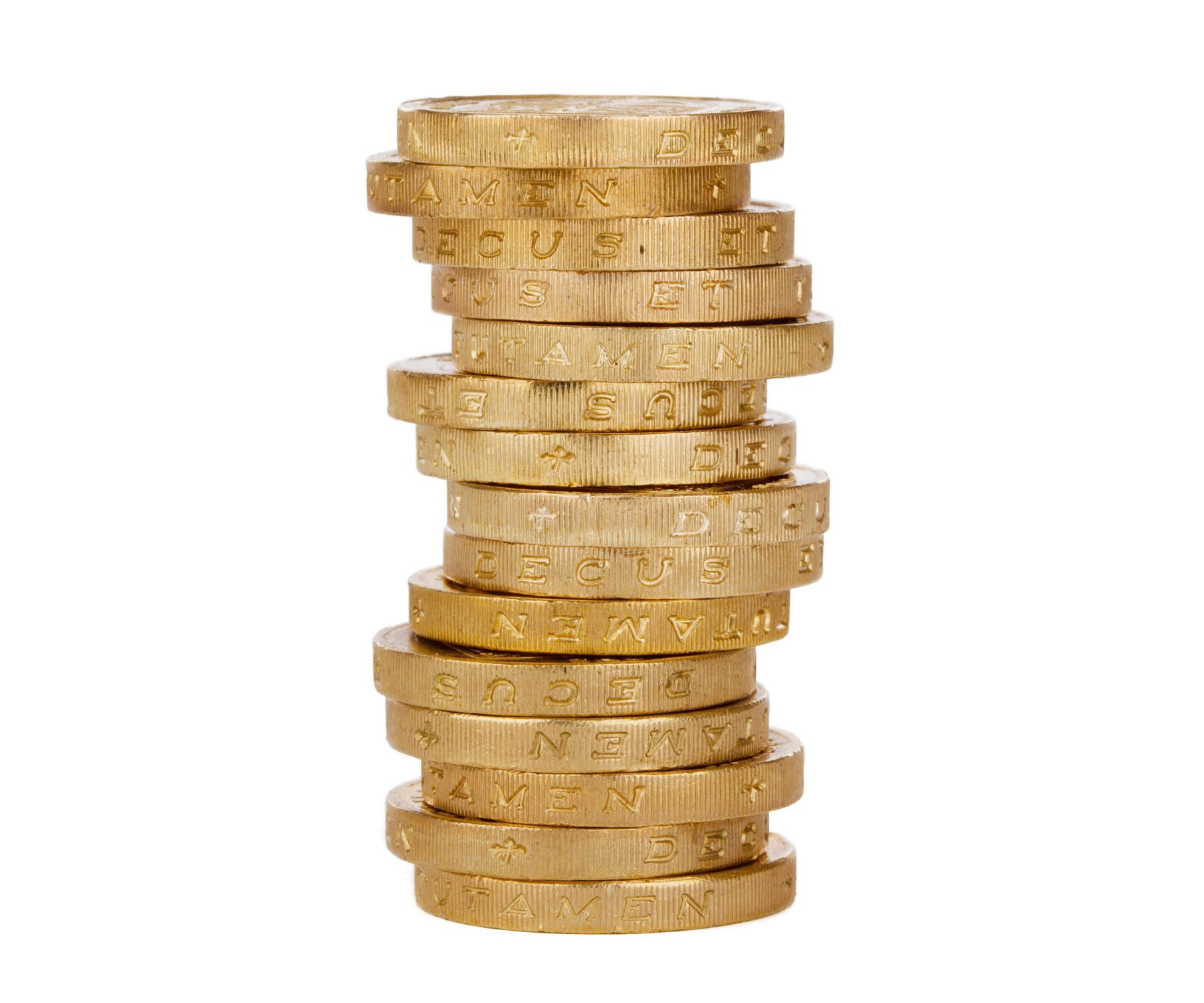 Stack of gold coins