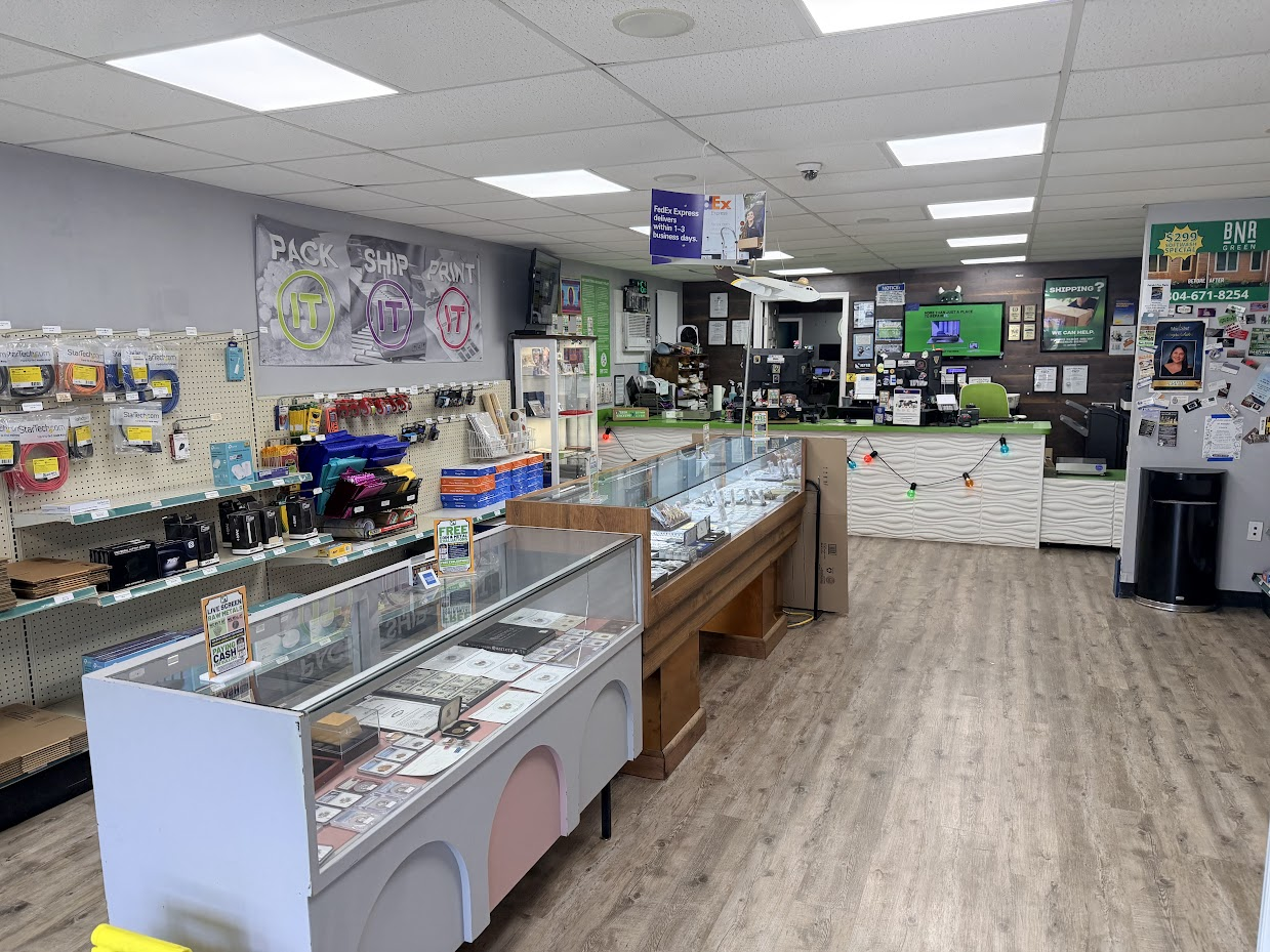 OBITCO store counter and service area in Berkeley Springs